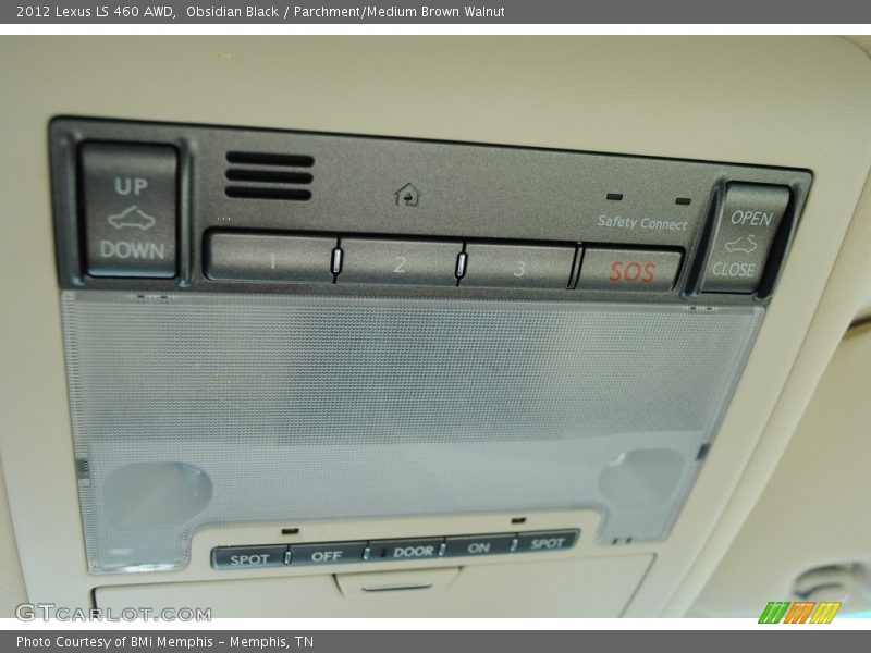 Obsidian Black / Parchment/Medium Brown Walnut 2012 Lexus LS 460 AWD