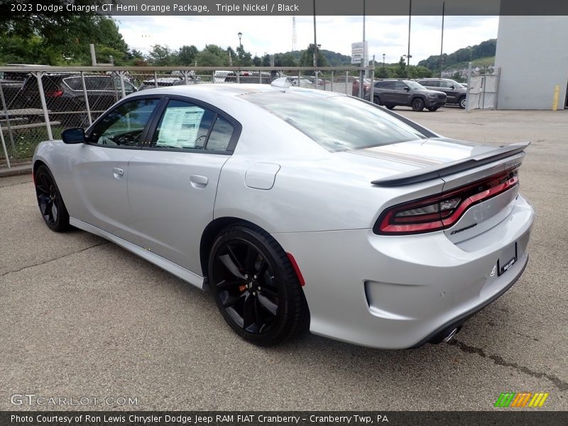 Triple Nickel / Black 2023 Dodge Charger GT Hemi Orange Package