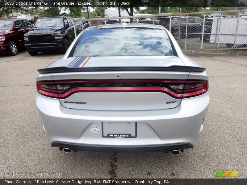 Triple Nickel / Black 2023 Dodge Charger GT Hemi Orange Package