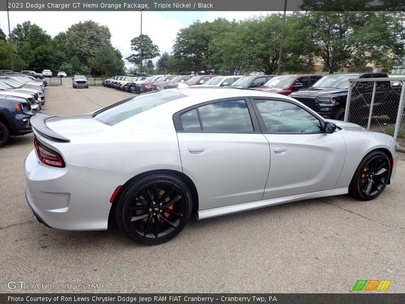 Triple Nickel / Black 2023 Dodge Charger GT Hemi Orange Package