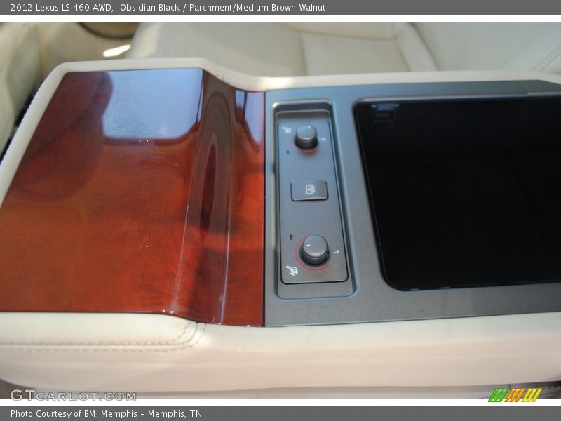Obsidian Black / Parchment/Medium Brown Walnut 2012 Lexus LS 460 AWD