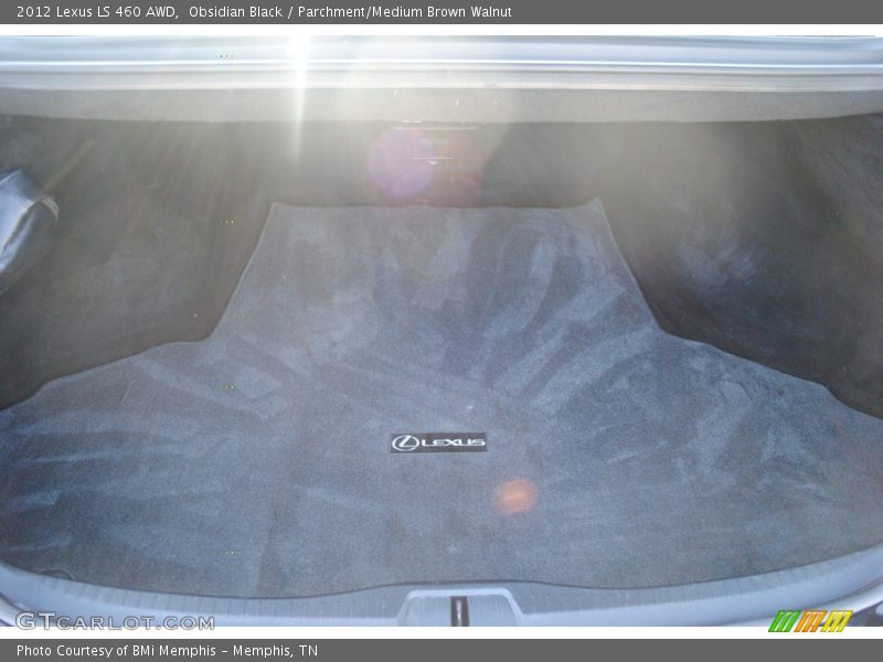 Obsidian Black / Parchment/Medium Brown Walnut 2012 Lexus LS 460 AWD
