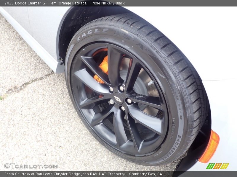 Triple Nickel / Black 2023 Dodge Charger GT Hemi Orange Package