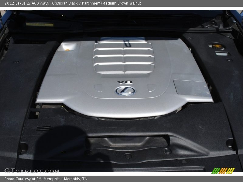 Obsidian Black / Parchment/Medium Brown Walnut 2012 Lexus LS 460 AWD