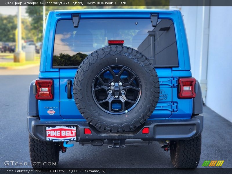 Hydro Blue Pearl / Black 2024 Jeep Wrangler 4-Door Willys 4xe Hybrid