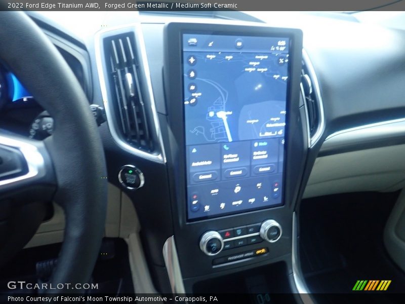 Forged Green Metallic / Medium Soft Ceramic 2022 Ford Edge Titanium AWD