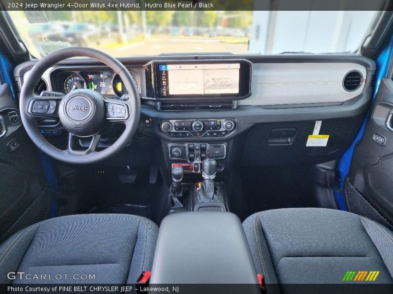 Hydro Blue Pearl / Black 2024 Jeep Wrangler 4-Door Willys 4xe Hybrid
