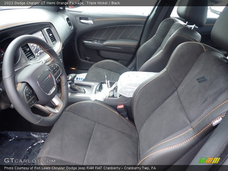Triple Nickel / Black 2023 Dodge Charger GT Hemi Orange Package