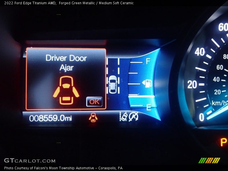 Forged Green Metallic / Medium Soft Ceramic 2022 Ford Edge Titanium AWD