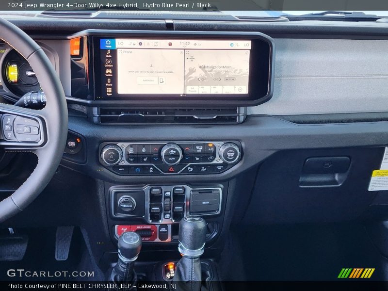 Navigation of 2024 Wrangler 4-Door Willys 4xe Hybrid