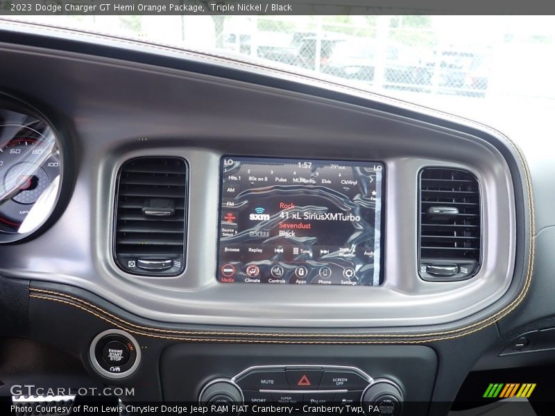 Triple Nickel / Black 2023 Dodge Charger GT Hemi Orange Package
