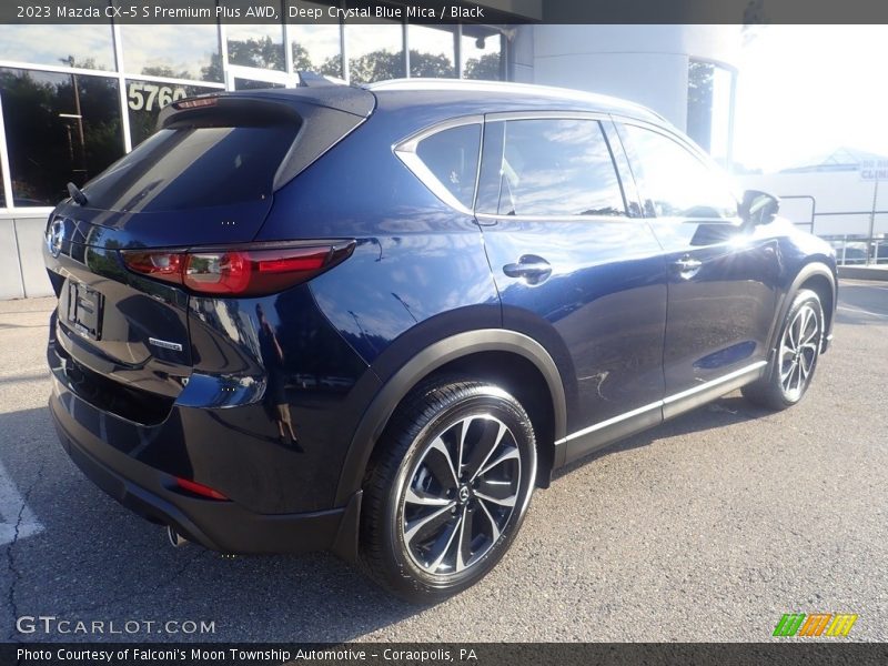 Deep Crystal Blue Mica / Black 2023 Mazda CX-5 S Premium Plus AWD