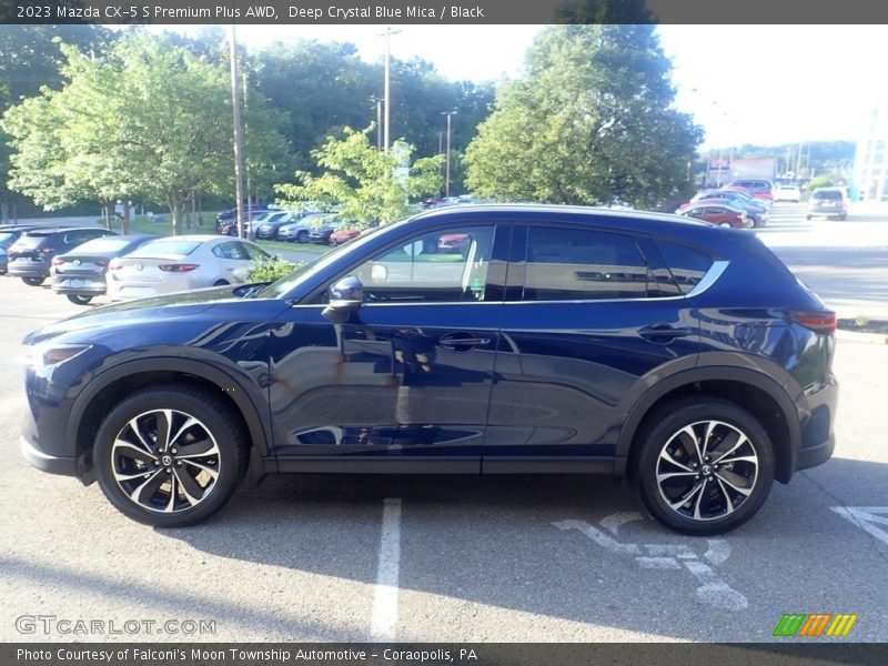 Deep Crystal Blue Mica / Black 2023 Mazda CX-5 S Premium Plus AWD
