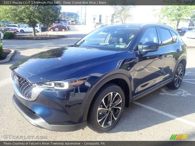 Deep Crystal Blue Mica / Black 2023 Mazda CX-5 S Premium Plus AWD