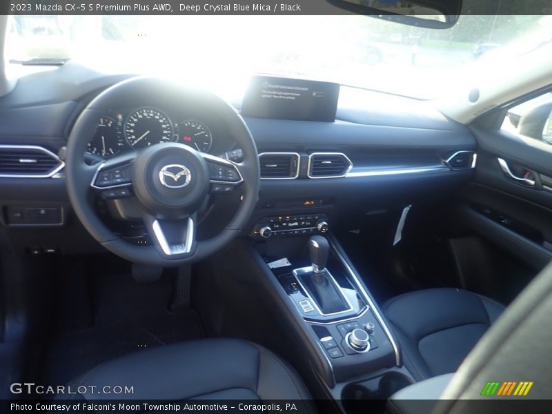 Deep Crystal Blue Mica / Black 2023 Mazda CX-5 S Premium Plus AWD