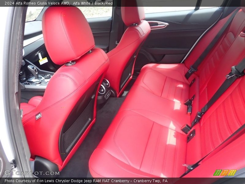 Alfa White / Black/Red 2024 Alfa Romeo Giulia Veloce AWD