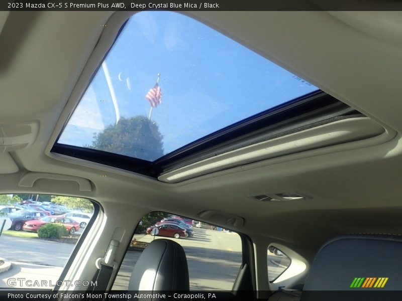 Deep Crystal Blue Mica / Black 2023 Mazda CX-5 S Premium Plus AWD
