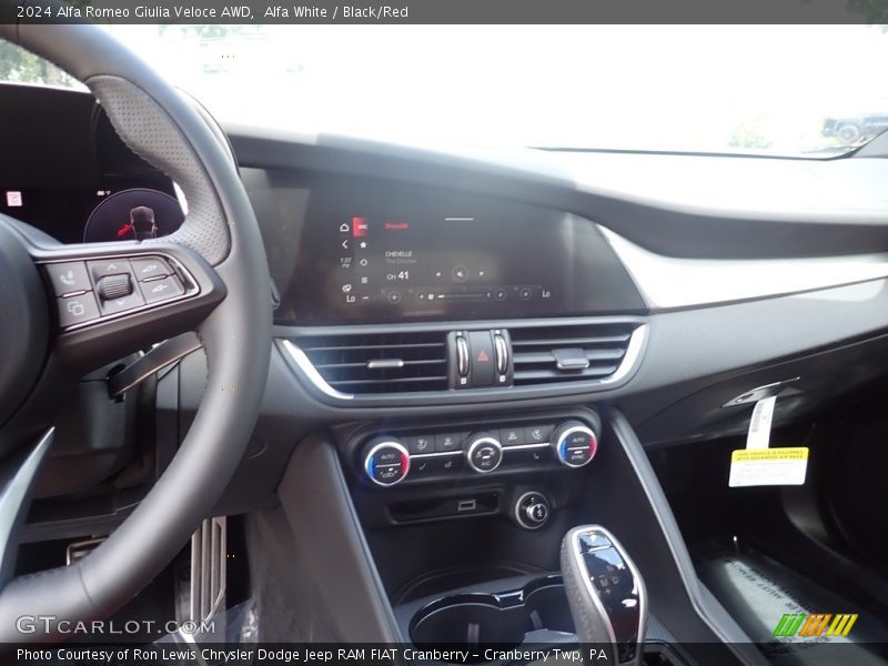 Alfa White / Black/Red 2024 Alfa Romeo Giulia Veloce AWD