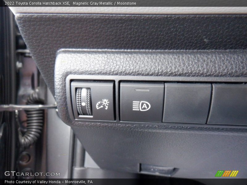 Controls of 2022 Corolla Hatchback XSE