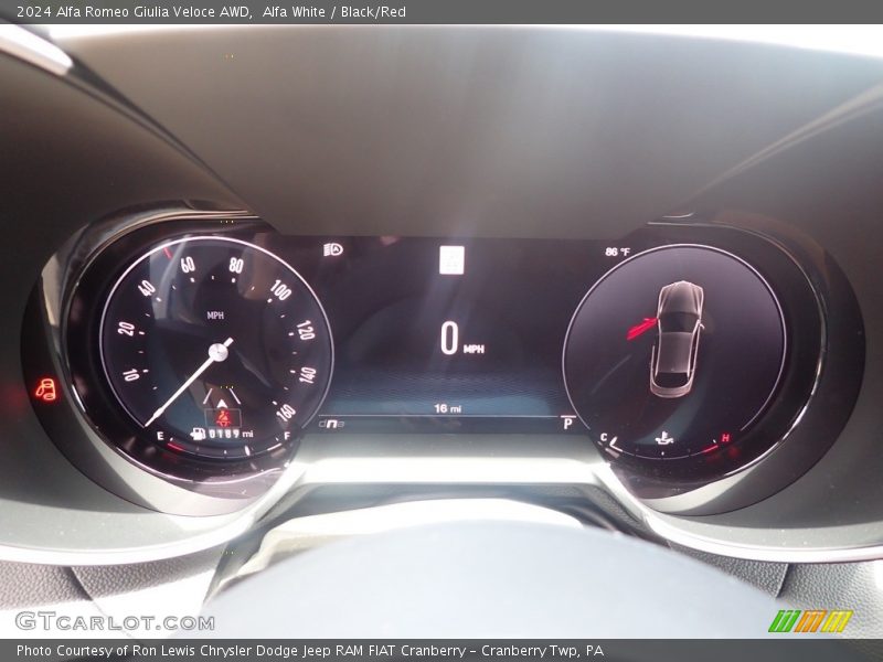 Alfa White / Black/Red 2024 Alfa Romeo Giulia Veloce AWD
