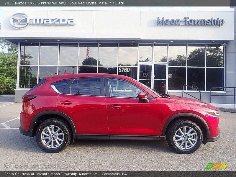 Soul Red Crystal Metallic / Black 2023 Mazda CX-5 S Preferred AWD