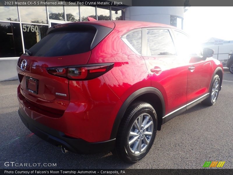 Soul Red Crystal Metallic / Black 2023 Mazda CX-5 S Preferred AWD