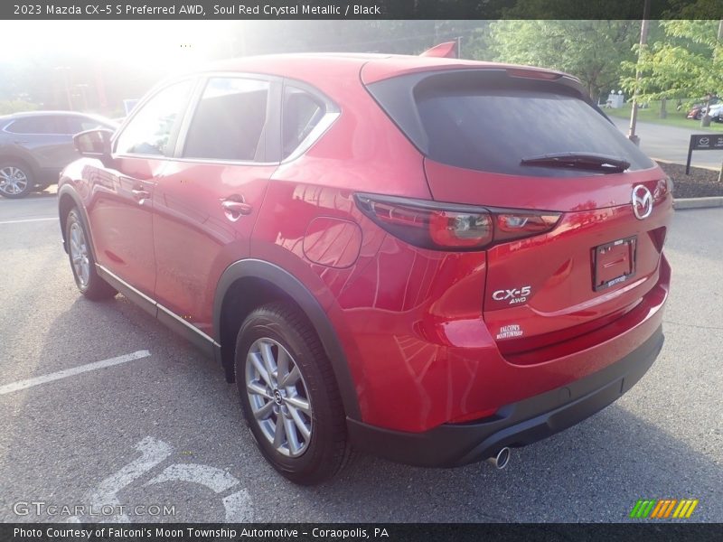 Soul Red Crystal Metallic / Black 2023 Mazda CX-5 S Preferred AWD