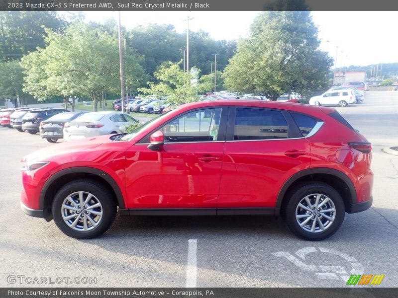 Soul Red Crystal Metallic / Black 2023 Mazda CX-5 S Preferred AWD