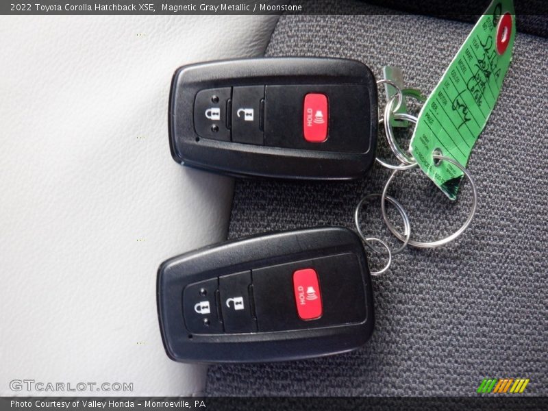 Keys of 2022 Corolla Hatchback XSE