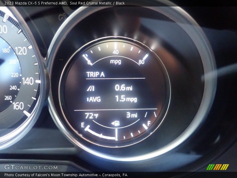 Soul Red Crystal Metallic / Black 2023 Mazda CX-5 S Preferred AWD