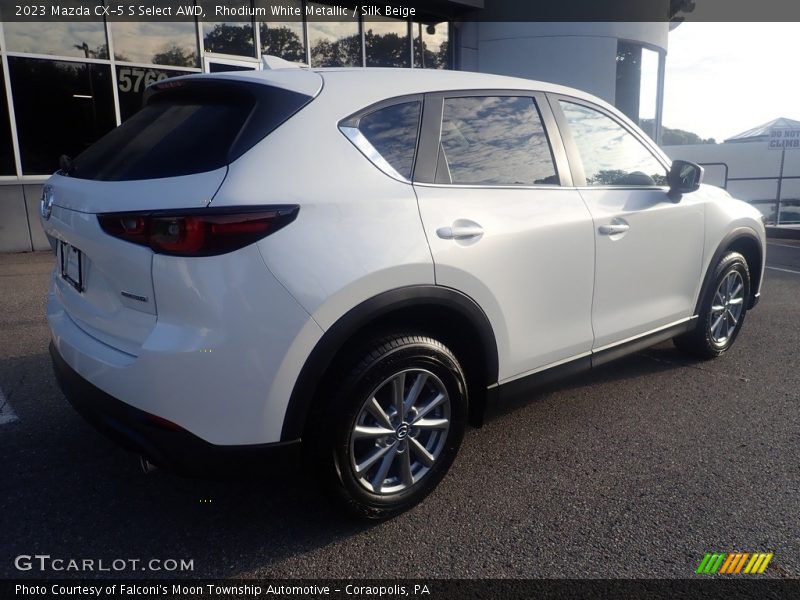 Rhodium White Metallic / Silk Beige 2023 Mazda CX-5 S Select AWD