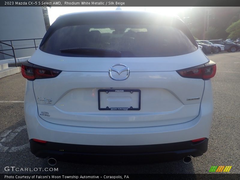 Rhodium White Metallic / Silk Beige 2023 Mazda CX-5 S Select AWD