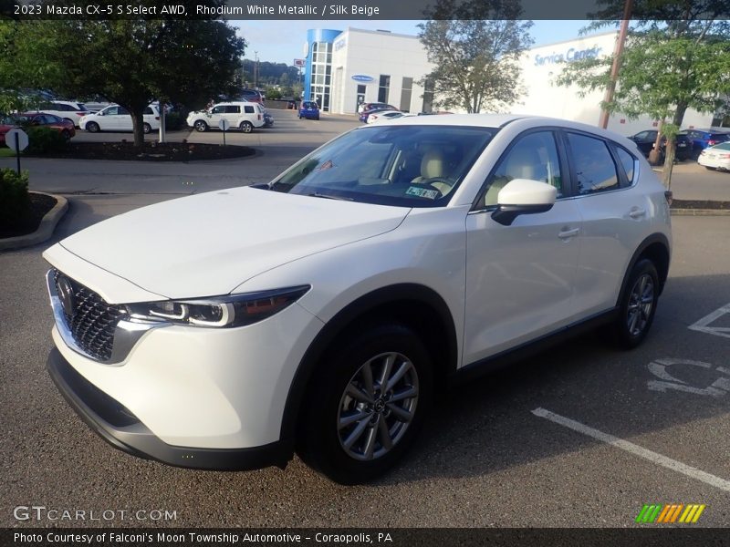 Rhodium White Metallic / Silk Beige 2023 Mazda CX-5 S Select AWD