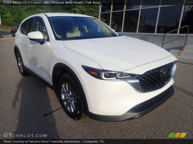 Rhodium White Metallic / Silk Beige 2023 Mazda CX-5 S Select AWD