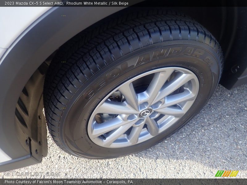 Rhodium White Metallic / Silk Beige 2023 Mazda CX-5 S Select AWD