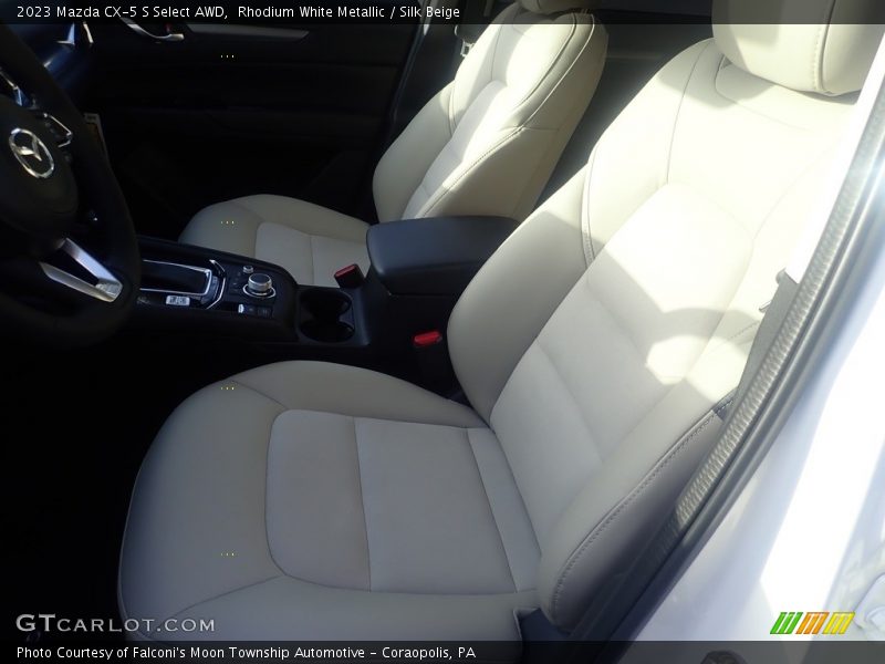 Rhodium White Metallic / Silk Beige 2023 Mazda CX-5 S Select AWD