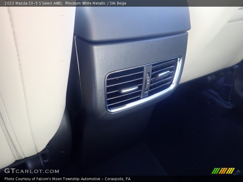Rhodium White Metallic / Silk Beige 2023 Mazda CX-5 S Select AWD