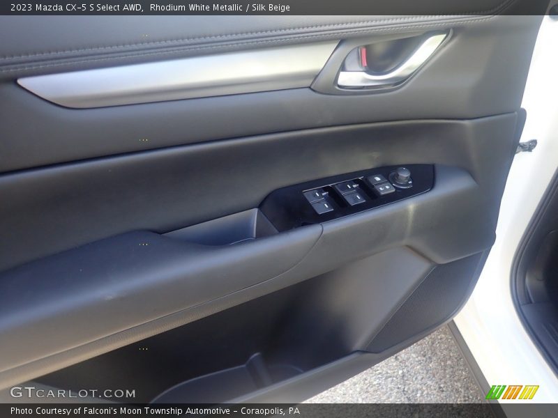 Rhodium White Metallic / Silk Beige 2023 Mazda CX-5 S Select AWD