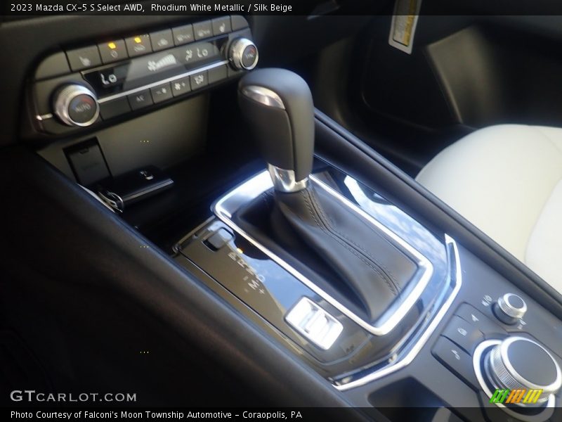 Rhodium White Metallic / Silk Beige 2023 Mazda CX-5 S Select AWD