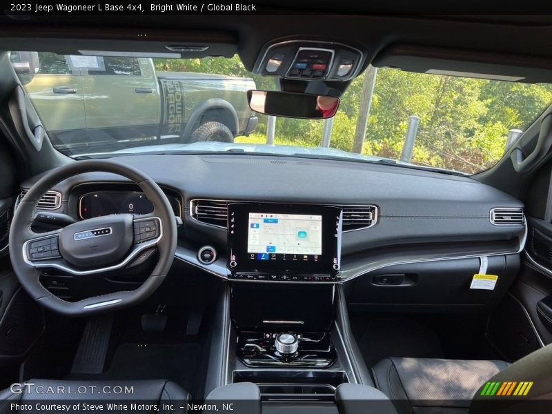 Bright White / Global Black 2023 Jeep Wagoneer L Base 4x4
