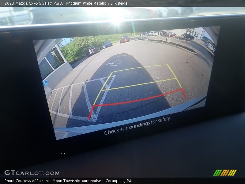 Rhodium White Metallic / Silk Beige 2023 Mazda CX-5 S Select AWD