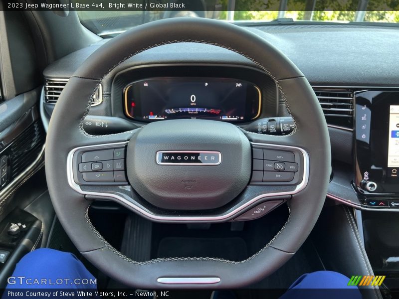 Bright White / Global Black 2023 Jeep Wagoneer L Base 4x4