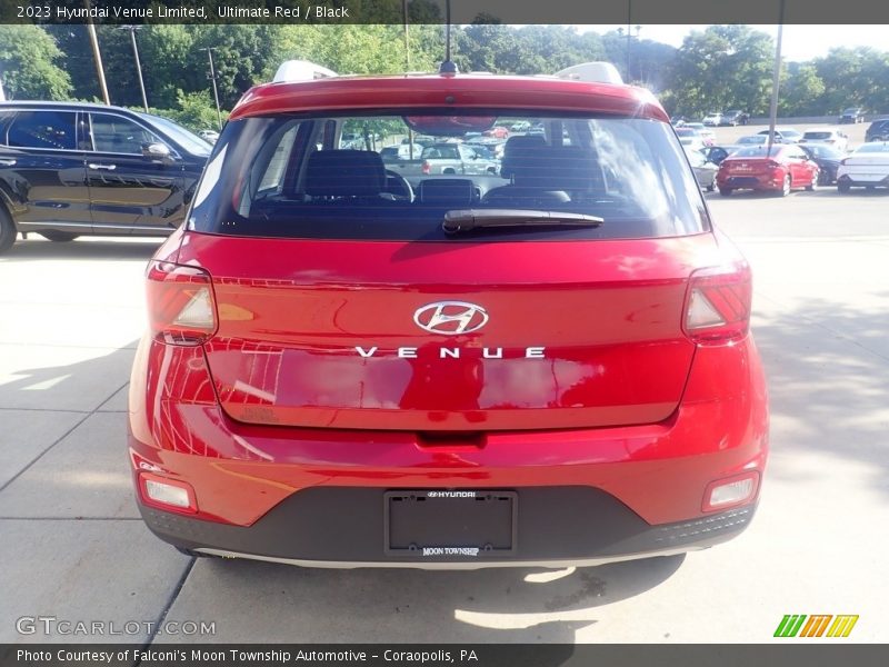 Ultimate Red / Black 2023 Hyundai Venue Limited