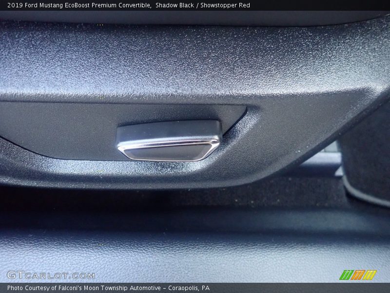Shadow Black / Showstopper Red 2019 Ford Mustang EcoBoost Premium Convertible