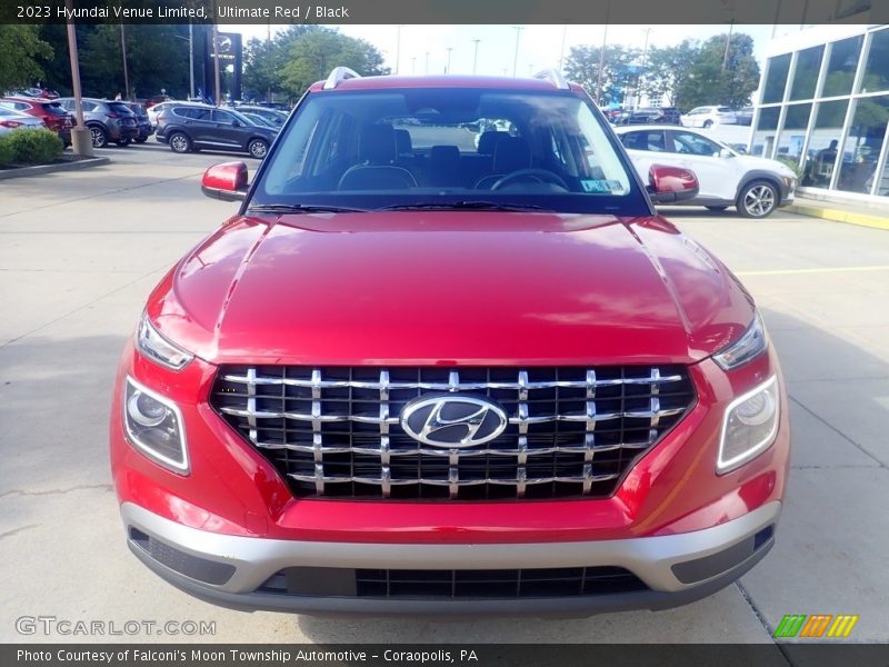 Ultimate Red / Black 2023 Hyundai Venue Limited