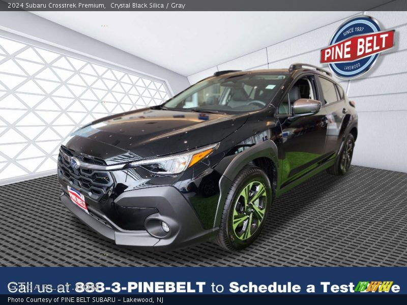 Crystal Black Silica / Gray 2024 Subaru Crosstrek Premium