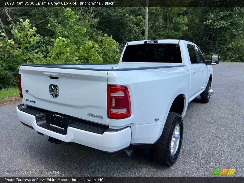 Bright White / Black 2023 Ram 3500 Laramie Crew Cab 4x4