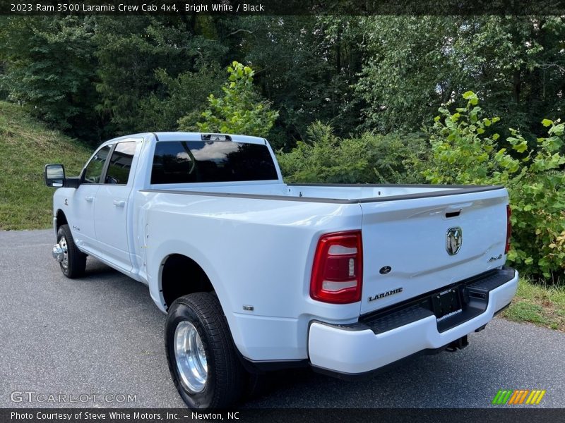 Bright White / Black 2023 Ram 3500 Laramie Crew Cab 4x4