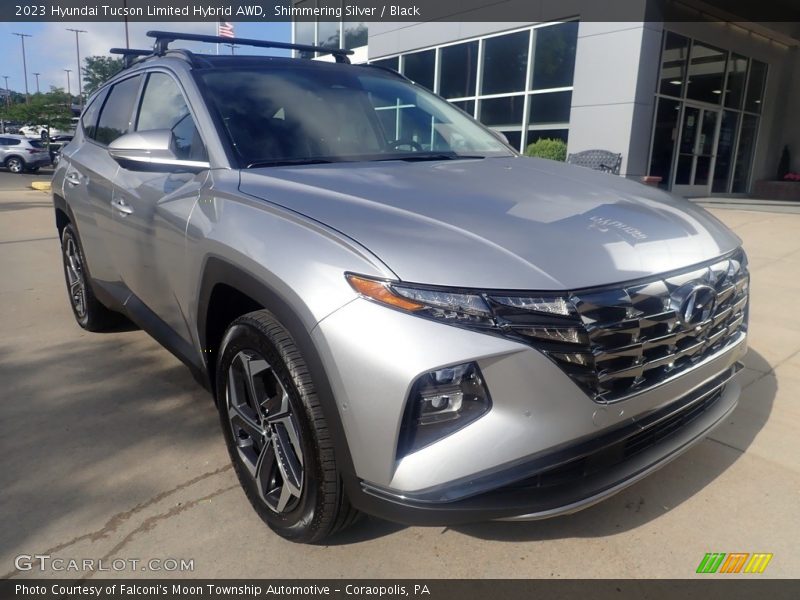 Shimmering Silver / Black 2023 Hyundai Tucson Limited Hybrid AWD