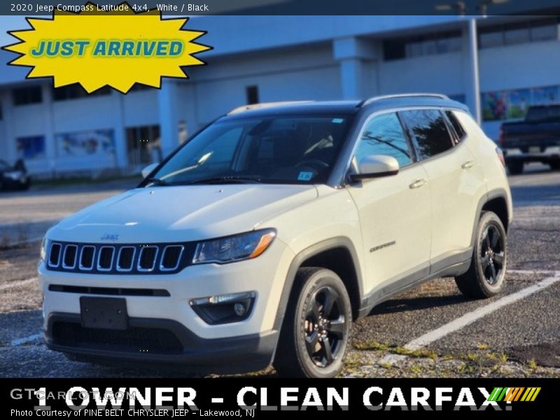 White / Black 2020 Jeep Compass Latitude 4x4